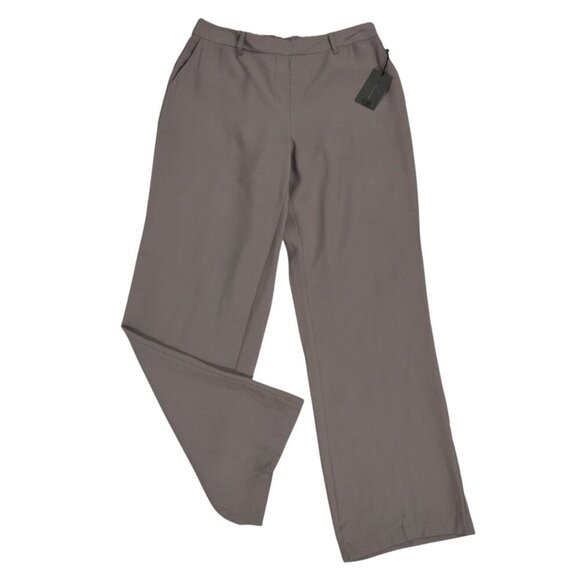 Womens Taupe Wide-Leg Pull-On Pants M/M By One With Elastic Waist, NWT. - Picture 5 of 7